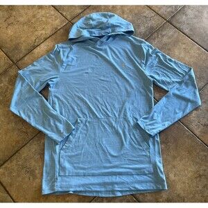 Spyder Active Hoodie Shirt Mens Sm Blue ProWeb Pullover Lightweight Athletic
